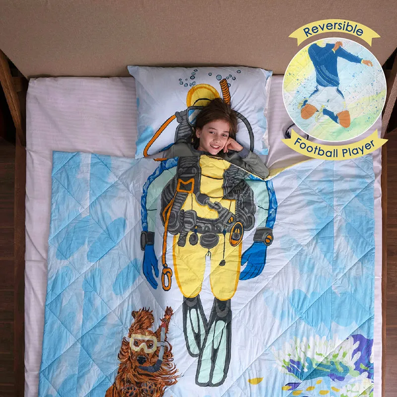 Soccer Buddies Reversible Cotton Comforter - 480 GSM media 3