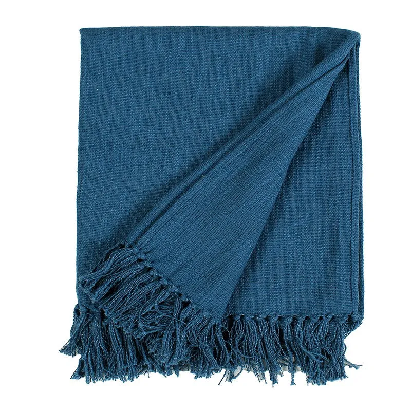 Lightweight Decorative Throw Blue media 5