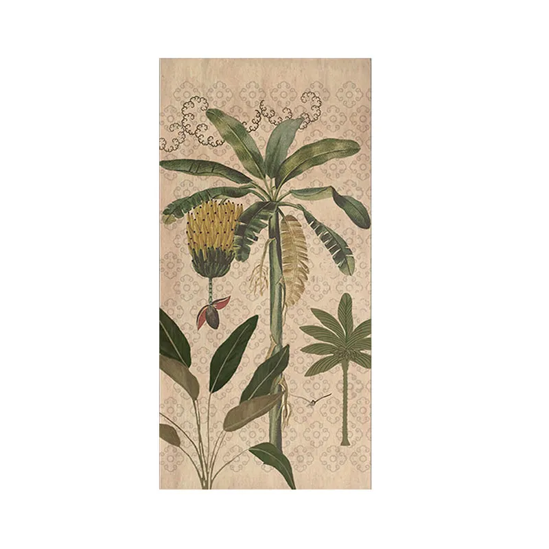 India Circus Palm & Plantains Canvas Wall Art - Set Of Three media 4