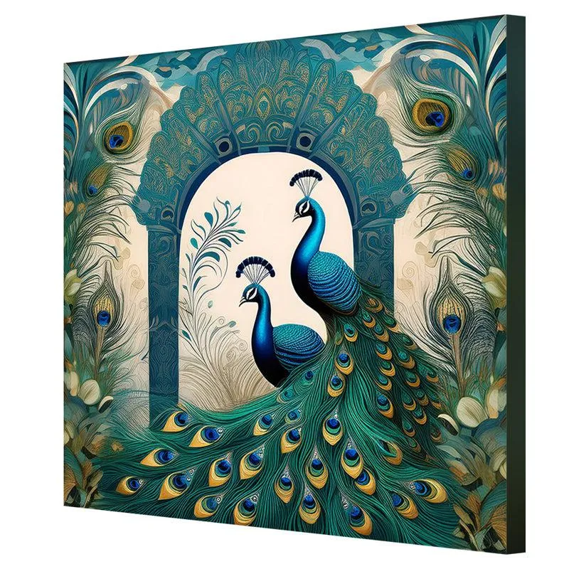 Archways Peacocks Poly Canvas Wall Painting media 6