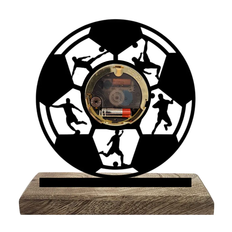 Obscura Noir Analog Table Clock media 3