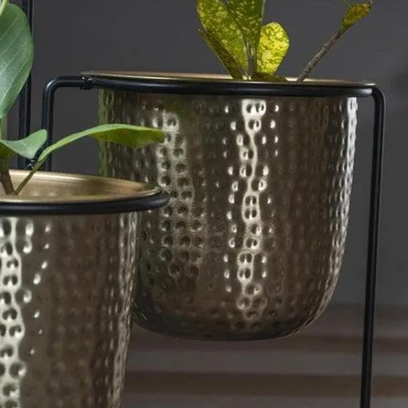 Brazen Gold Nested Planters media 6