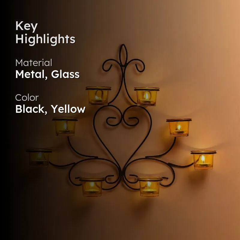 Floral Candle Holder - Yellow media 2