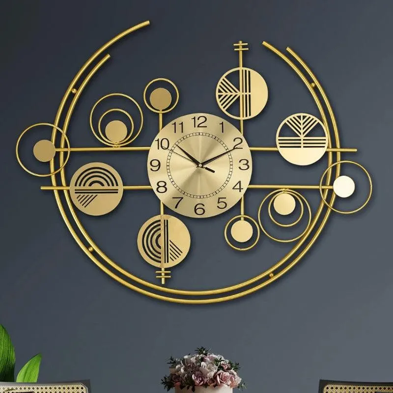 Celestia Modern Metal Analog Wall clock media 1