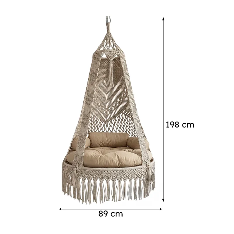 Elyno Macrame Swing Chair media 7