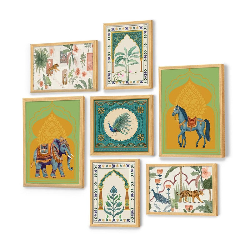 Folk Rhythms Wall Art - Set of Seven media 4