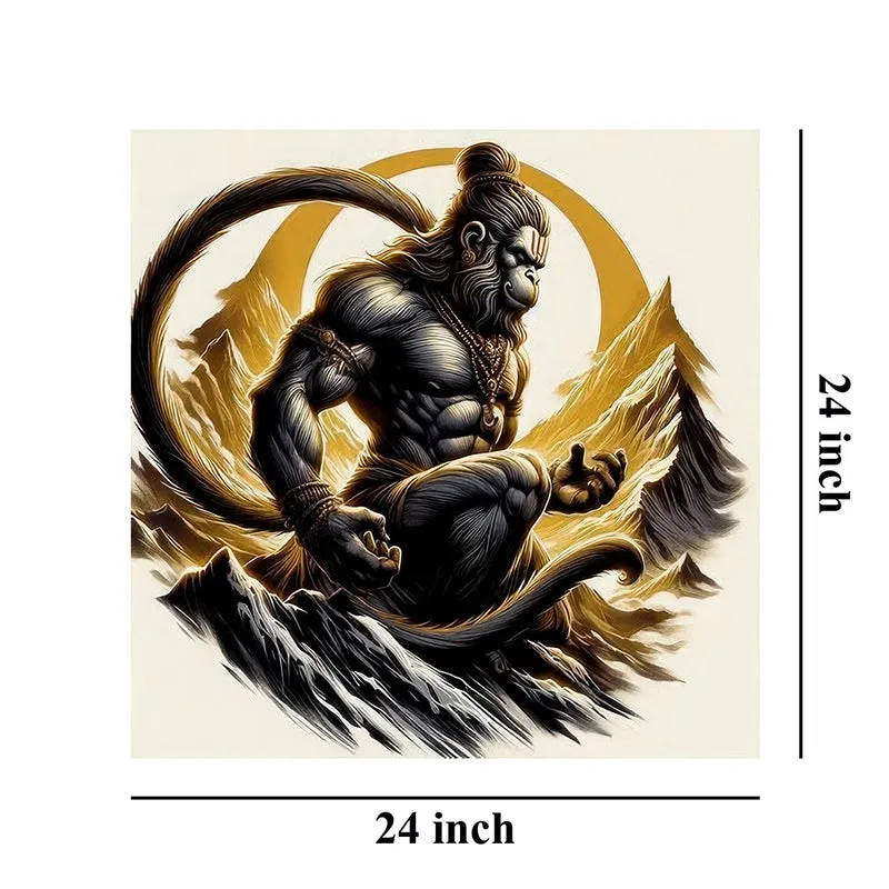 Sanjeevana Hanuman Wall Painting media 7