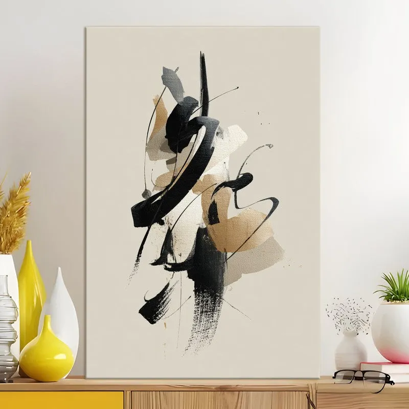 Minimal Flow Gold Canvas Canvas Wall Art media 5