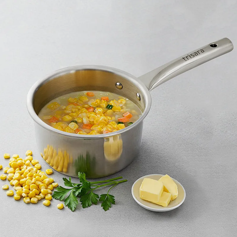 Trilinea Triply Saucepan - 1500 mL/7 Inch media 1