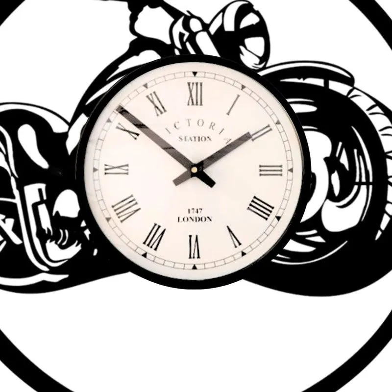 Primeart Steel Analog Wall Clock - Black media 5