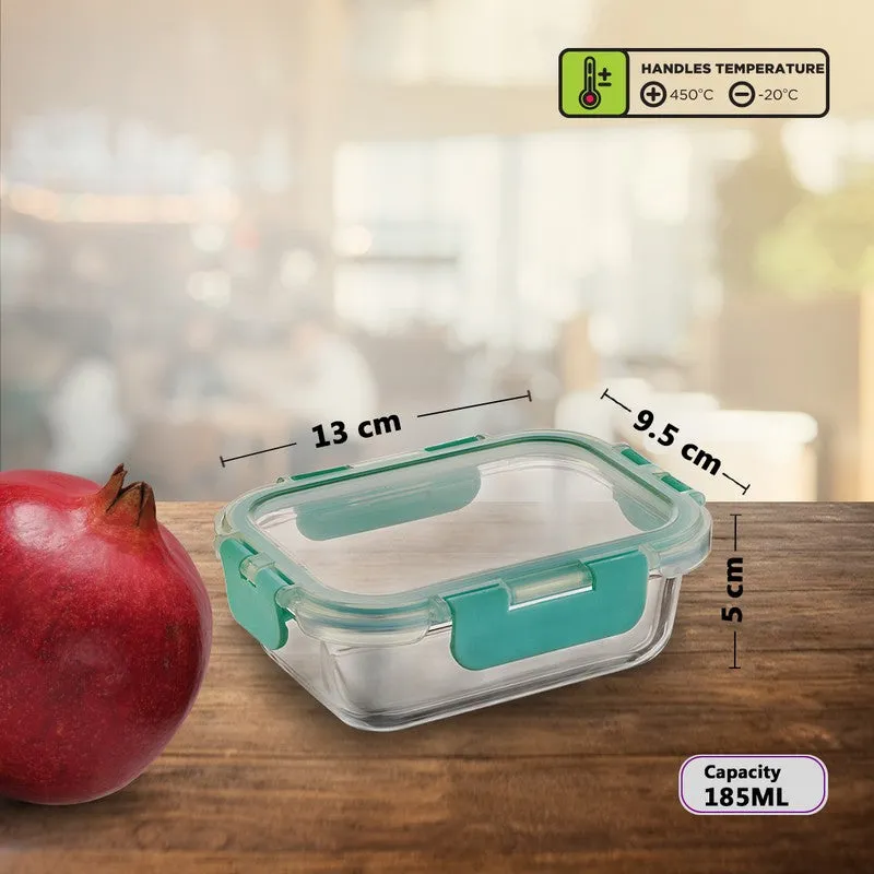 Grubsy Leak Proof Glass Lunch Box (185 mL Each) - Set Of Five media 10