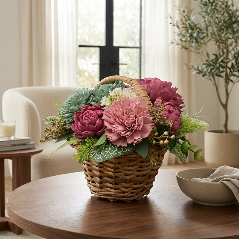 Mystic Mix Solawood Artificial Flower Basket media 1
