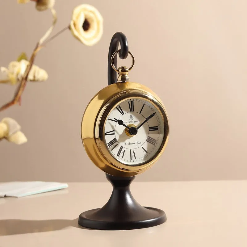 TimeLuxe Table Clock - Gold media 3