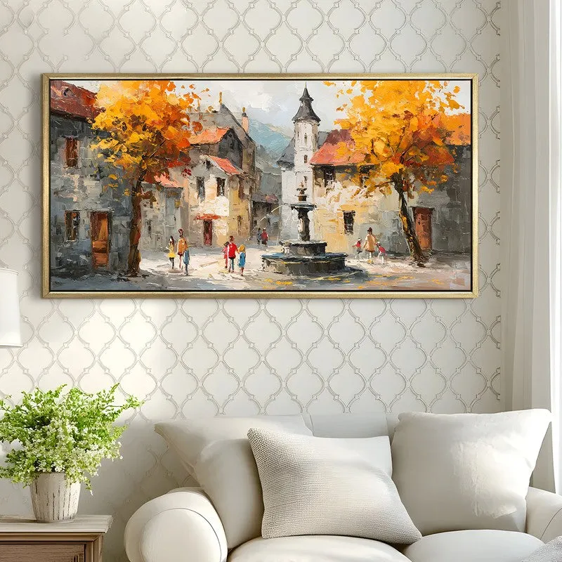 Autumn Rest Canvas Wall Painting With Frame media 4