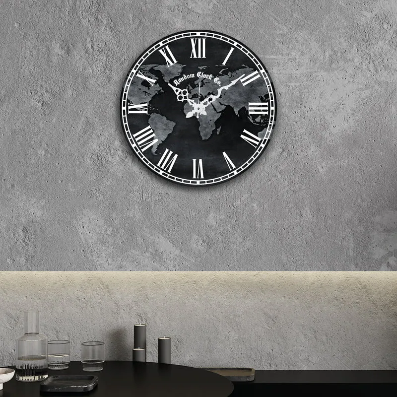 World Time Wood Analog Wall Clock media 7