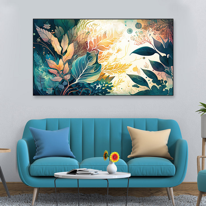 Glow In Jungle Canvas Wall Painting
