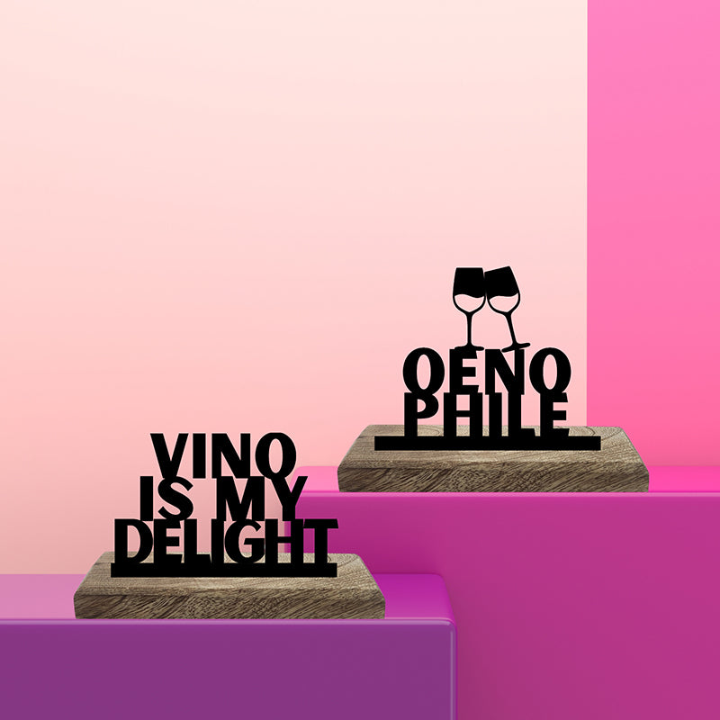 Oenophile Showpiece - Set Of Two