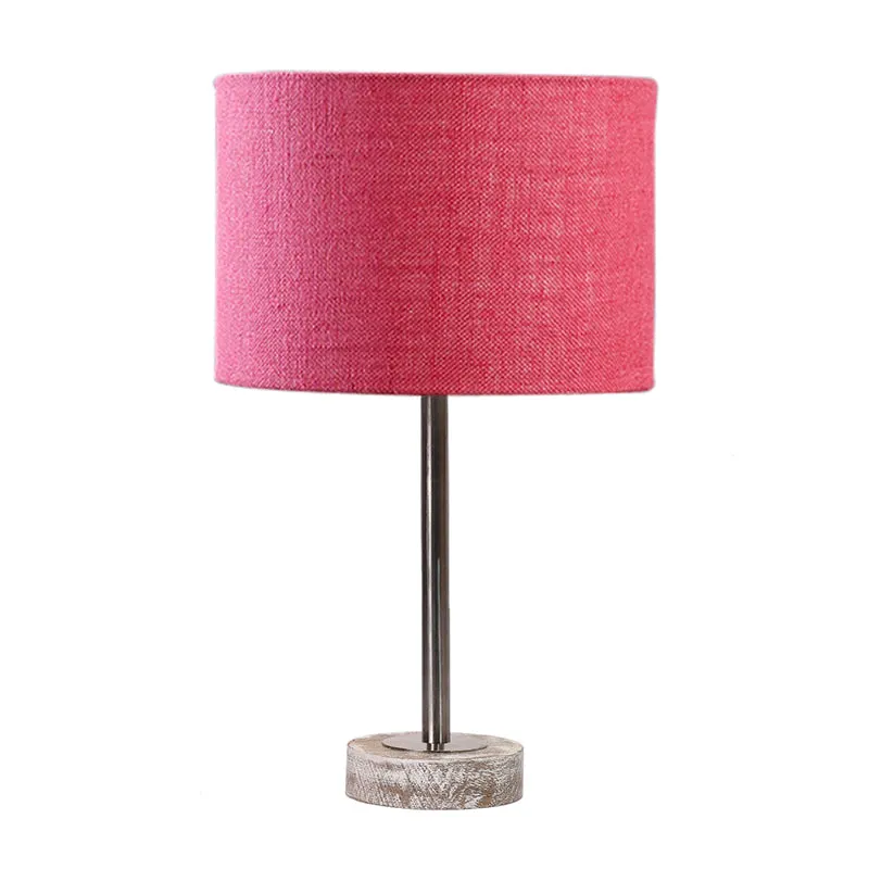 Sienna I Rodin Wooden Table Lamp - Pink,Silver,White media 4