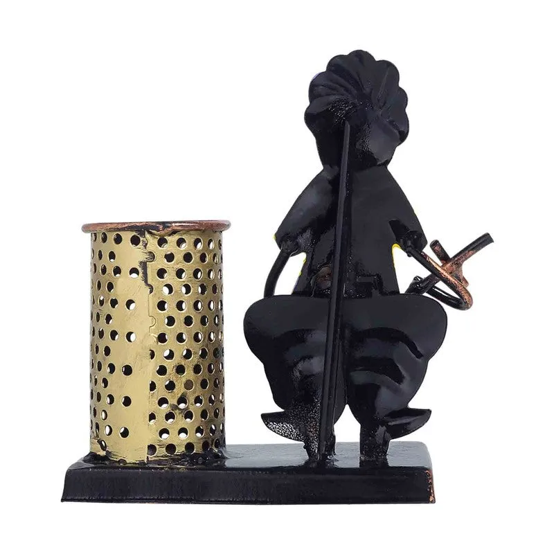 Folk Musician Iron Pen Stand Stationery Holder media 5