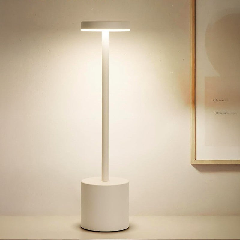 BrightMorph Modern Metal Table Lamp - White