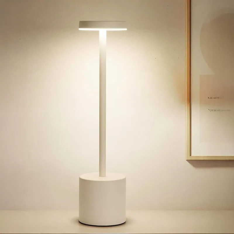 BrightMorph Modern Metal Table Lamp - White media 1