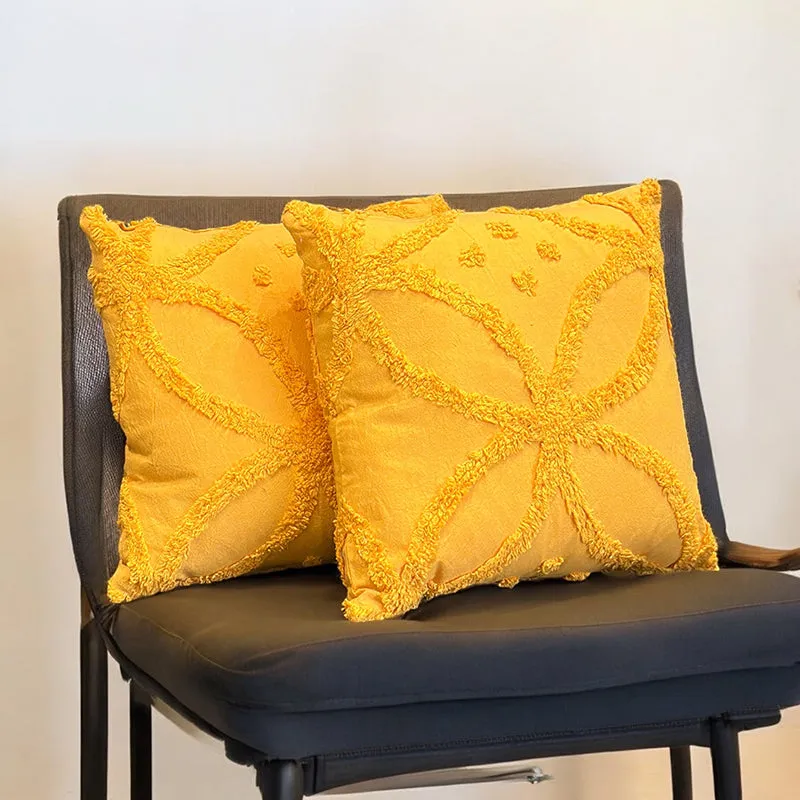 Kata Tufted Cover (Yellow) - Set Of Two media 4