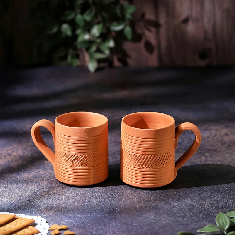 Srinda Terracotta Coffee Mug (250 mL Each) - Set of Two media 7