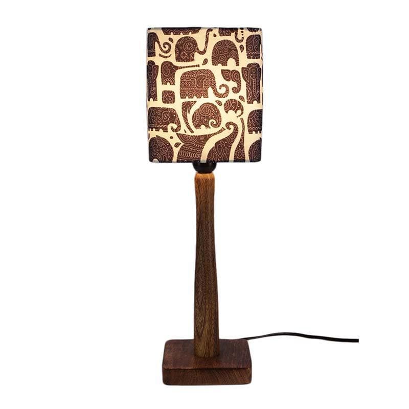 Cute Elephants Fabric Table Lamp - Multicolor media 3