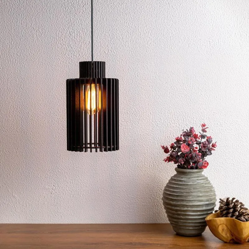 Hayate Wooden Ceiling Lamp media 1