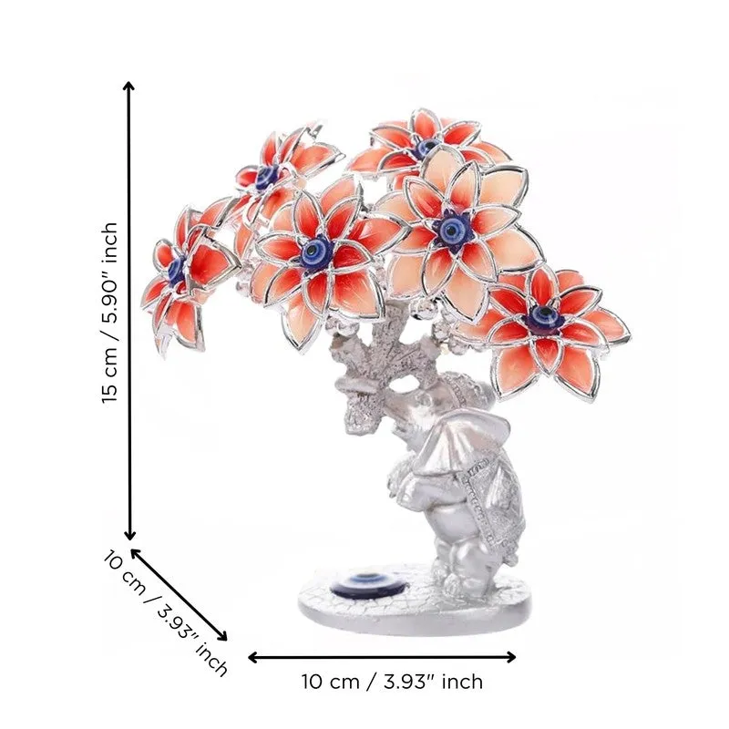 Fortune Tree with Elephant Resin Showpiece media 5