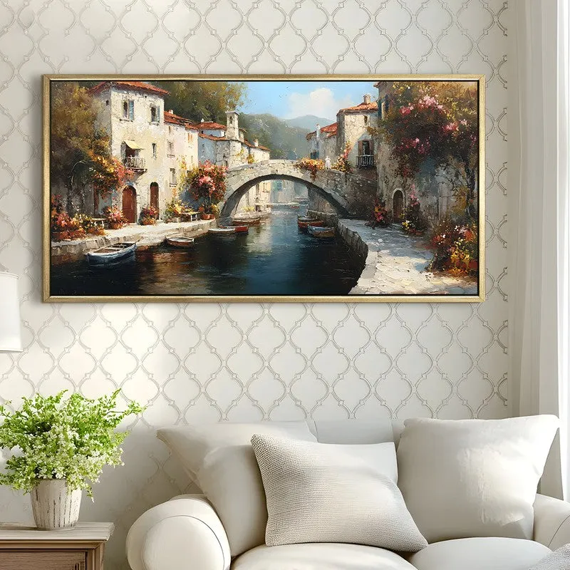 Petaled Silence Canvas Wall Painting With Frame media 4