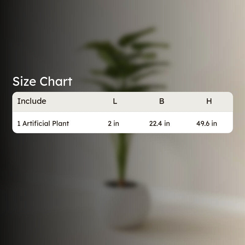 AarviDecor Lush Leaf PVC Artificial Plants media 10