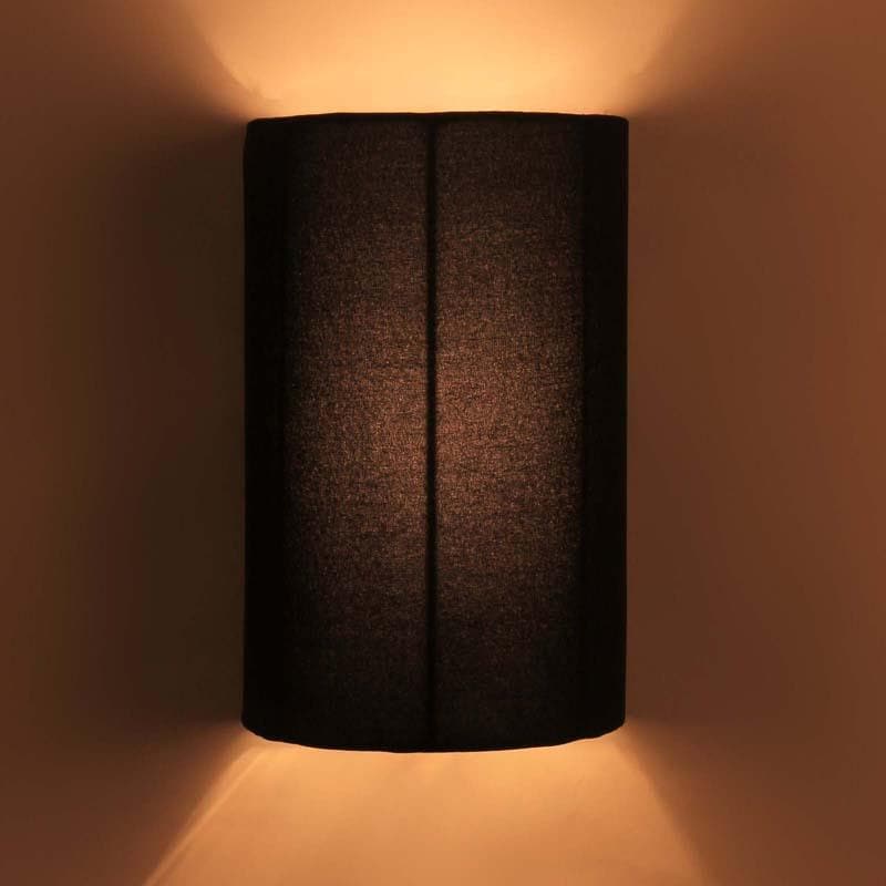 Hemisphere Fabric Wall Lamp - Black media 5