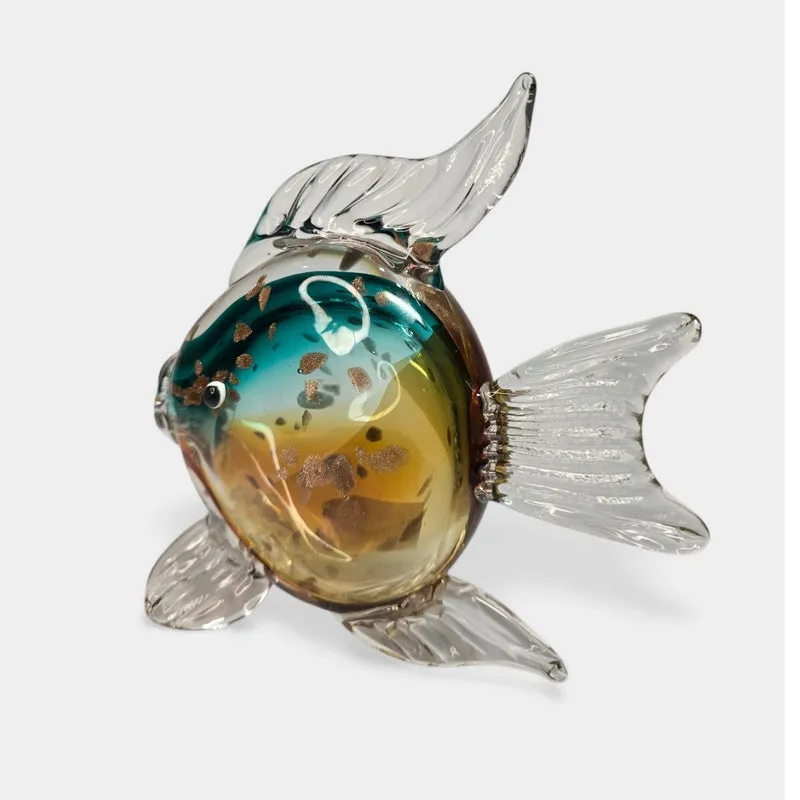 Coastal Charm Glass Showpiece - Yellow & Blue media 5
