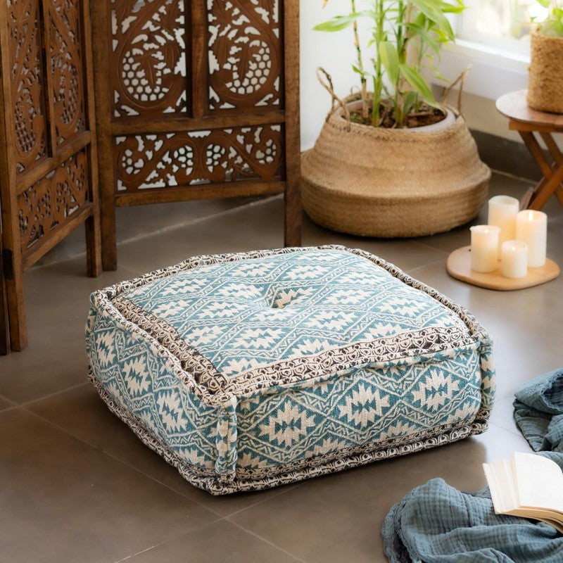 Hand Block Print Floor Cushion