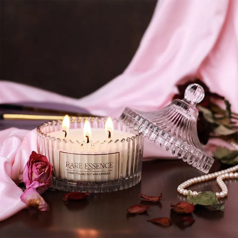Penelope Carved Jar Candle - Floral Notes media 3