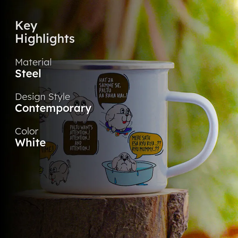 Pet Steel Coffee Ceramic Coffee Mug (250 mL) media 2