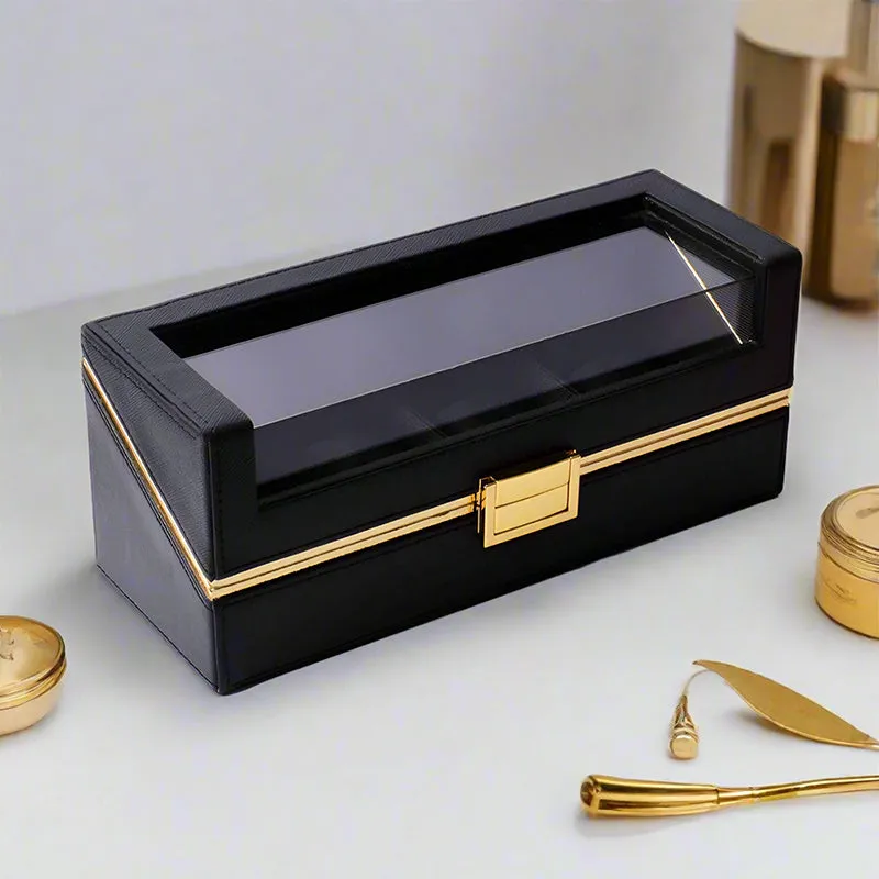 Ceastra Faux Leather Storage Box - Black media 1