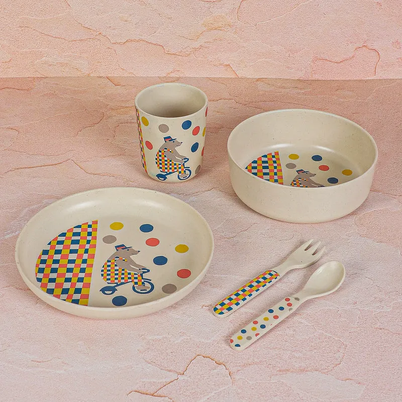 Mr Jolly Mouse Dinner Set - Five Piece Set media 3