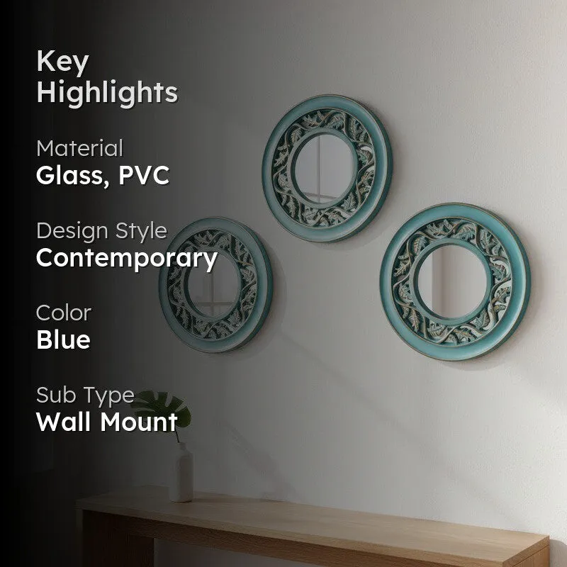 Ornate PVC Wall Mirror - Set Of Three media 2