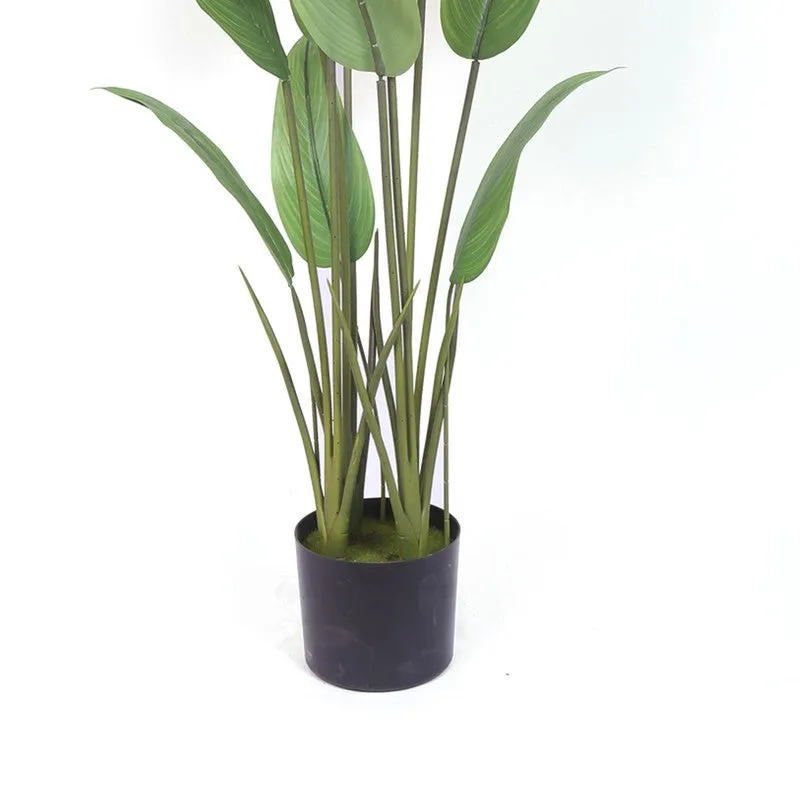 Bold Bird of Paradise Artificial Plant With Black Plastic Pot media 6