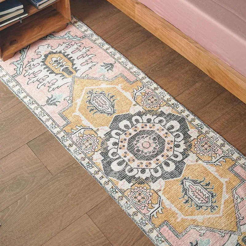 Grand Ornate Cotton Runner Rug media 3