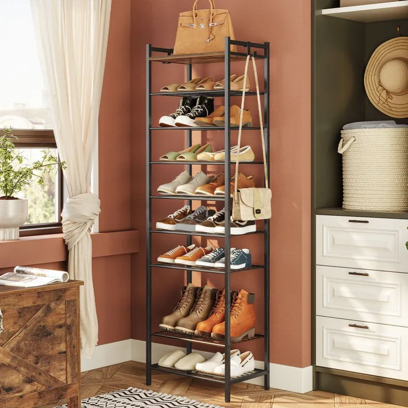 Efficient Metal Shoe Rack - Black media 4