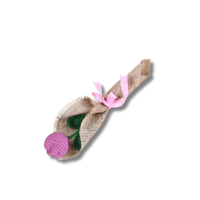Crochet Handmade Tulip Bouquet - Purple media 4