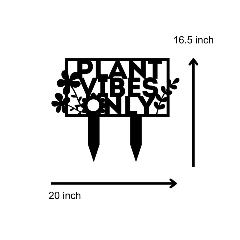 Plant Vibes Only Garden Stake media 4