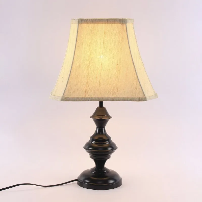 Emberonix Cotton Table Lamp With Iron Base - Beige media 6