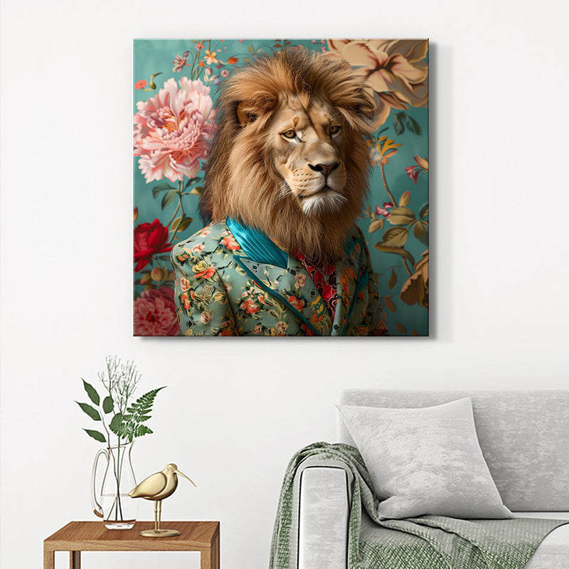 Royal Lion Wall Painting