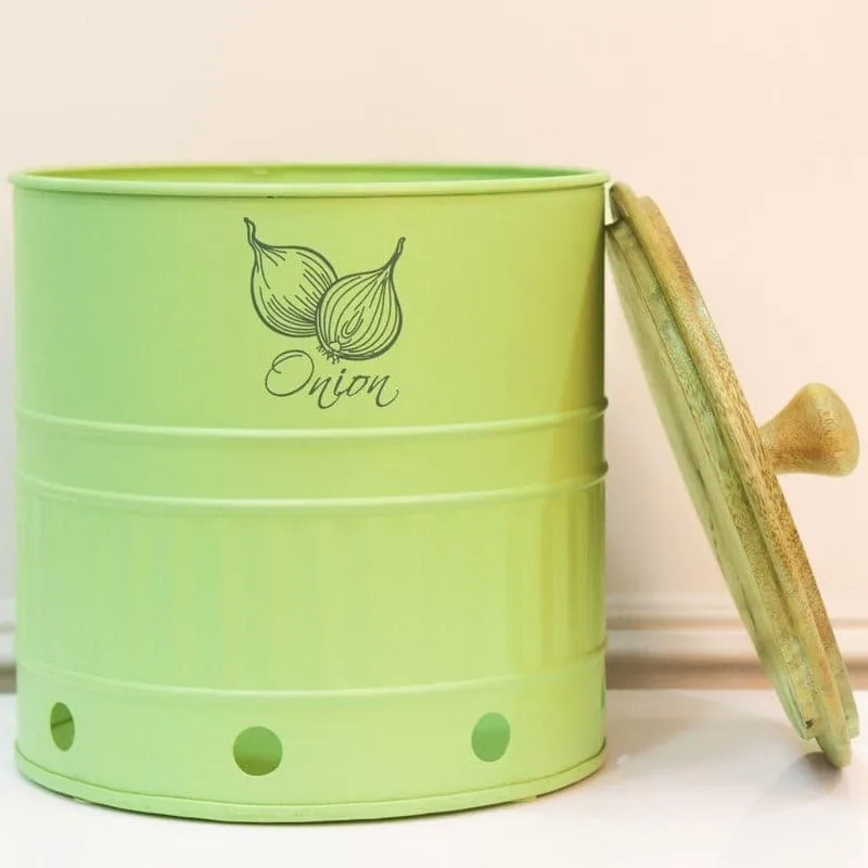 Chipo Onion Storage Container (Green & Brown) - 11 L media 4