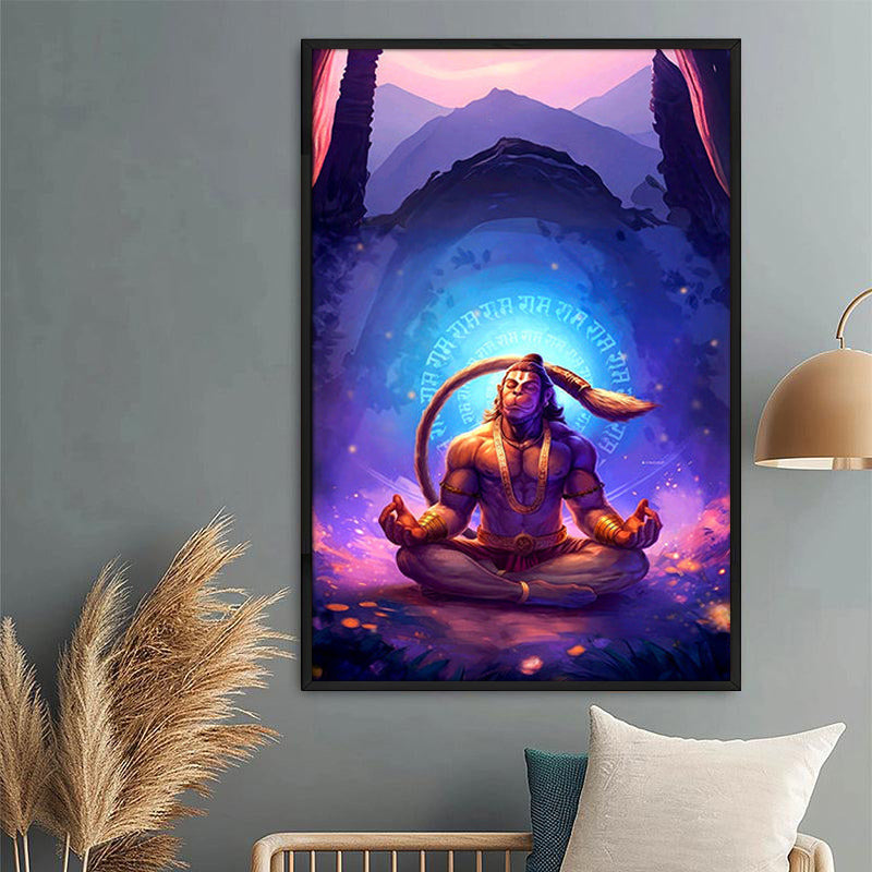 Quiet Reflection Wall Painting With Frame