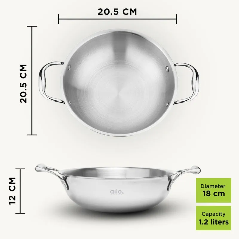 Panzo Induction Base Kadhai - 1200 mL media 9